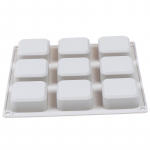 9 Cavity Square Silikoninės muilo formelės Soap Craft Pasidaryk pats muilas &scaron;okolado formelės