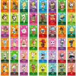 48 vnt. Animal Crossing 5 serijos mini NFC žaidimų kortelės, skirtos NS Switch
