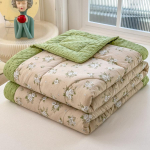 KDJEIKZ Naujas Plaunamas Medvilninis 3D Dygsniuotas Pupelių Antklodė su Sojų Pluo&scaron;tu Galima Skalbti Skalbimo Ma&scaron;inoje Lengva Prabangi Užtiesalas 200x230cm