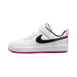 Nike Court Borough Low 2 SE PS Balti Very Berry Vaikų Kedai Juodi DM0111-100 28