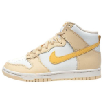 Nike Dunk High &scaron;velniai vanilės spalvos topazo moteri&scaron;ki kedai, kreminis topazas-auksinis burlaivis DD1869-201 40