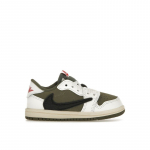 Travis Scott x Air Jordan 1 Retro Low OG SP TD Atvirk&scaron;tinė alyvuogių / Vidutinė alyvuogių Kūdikių sportbačiai Žali Juodi Buriniai DO5441-200 27