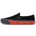 WTAPS x Vans Slip-On serijos Lx Retro laisvalaikio žemi teniso bateliai Unisex sportbačiai Juodi Oranžiniai VN0A45JK20E 38