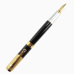 Gullor Advanced plunksnakotis Jinhao 9009 vidutinis plunksnakotis juodas ir auksinis