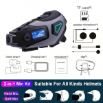 1080P HD Vaizdo įra&scaron;ymo įrenginys (Dashcam) Platus kampas FM+Bluetooth Motociklo &Scaron;almo Ausinės Belaidė Kamera Vandeniui atsparus Motociklo Įra&scaron;ytuvas 32G