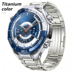 22 mm titano apyrankė HUAWEI WATCH Ultimate 1/2 Buds metalinė prabangi greito atsegimo apyrankė, skirta Huawei Watch 5 4/GT 6 5 4 Pro 3 2 46 mm GT2e GT3 SE Huawei Ultimate 1/2 medžio vilko spalva