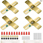 4-Pack 4-inch Light Fixture Swivel Crossbar kit, Heavy Duty Mounting Bracket