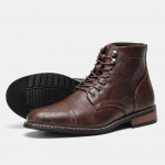 Klasikiniai vyri&scaron;ki batai Madingi Patogūs Pavasariniai Odiniai Ankle Boots 40