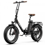 Elektrinis dviratis Onesport OT16 Max 500W variklis 20 storos padangos sulankstomas E-bike 48V 18AH su Bluetooth APP Maksimali apkrova 120Kg juoda
