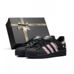 Adidas Originals Superstar 2 Abrasion Resistant Abrasion Resistant Low top Skateboard Shoes Unisex Black White JI0079(Team-1451SBOX) 36 gray
