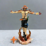 28cm Anime One Piece Ace figūrėlė Portgas D Ace veiksmo figūrėlė PVC statula Kolekcionuojamas modelis Žaislai vaikams Kalėdinės dovanos