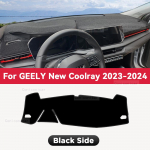 For GEELY NEW COOLRAY 2024 Car Dashboard Avoid Light Pad trument Platform Desk Cover Mats Carpets Anti-UV Accessories RHD red