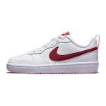 Nike Court Borough Low 2 GS Balti Tamsiai Raudoni Vaikams Sportbačiai BQ5448-120 39