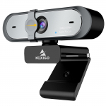 NexiGo Žiniatinklio kamera 60 kadrų per sekundę Mikrofonas N660P 1080P Žiniatinklio kameros programinės įrangos valdymas Dangtelis įtrauktas Automatinis fokusavimas HD USB kamera Kompiuterio žiniatinklio kamera Kompakti&scaron;ka Juoda Integruota juoda
