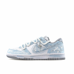 Nike Dunk Crushed Ice Mėlynas Pudingas Dvigubi Rai&scaron;teliai Atsparūs Dilimui Žemi Krep&scaron;inio Batai Vyri&scaron;ki Balti Pilki Mėlyni 355152-106(Team920-) 40
