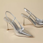 Vasaros Moteri&scaron;kos Auk&scaron;takulnės Basutės Raudonos Smailianosės Slingback Basutės Batai Žalios Juodos Violetinės Katytės Kulniukai &Scaron;ventinės Promo Ponios Stiletai 35