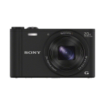 SONY WX350 Skaitmeninis 20x optinis juodas Cyber-shot fotoaparatas, priartinimas, (DSC-WX350-B) juoda
