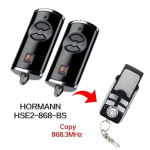 H&ouml;rmann HSE2-868-BS Garažo vartų nuotolinio valdymo pultelis, 868MHz, 2 vnt.