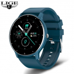&bdquo;LIGE 2021&ldquo; naujas i&scaron;manusis laikrodis vyrams su visu jutikliniu ekranu &bdquo;Sport Fitness Watch IP67&ldquo; vandeniui atsparus &bdquo;Bluetooth&ldquo;, skirtas &bdquo;Android ios&ldquo;, i&scaron;manusis laikrodis &bdquo;Men+box&ldquo; Silicone belt