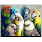 Gyvūnų 5D deimantinis paveikslas Visas deimantinis arklio pelėda papūga panda apvalus deimantinis mozaikos ra&scaron;tas namų dekoravimas pasidaryk pats rankų darbo siena St. 30X25cm