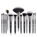 BEILI 25/15 vnt Profesionalus makiažo &scaron;epetėlių rinkinys Premium Synthetic Kabuki Foundation veido pudra, skaistalai korektoriai akių &scaron;e&scaron;ėlių makiažo &scaron;epetėlių rinkinys