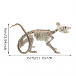 Helovino siaubo filmas dekoratyvinis gyvūno skeletas rekvizitas vakarėlio dekoravimas žiurkė voras &scaron;ik&scaron;nosparnis Tarantula zombis