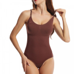 Moterys Control Slips Bodysuits Liemuo Korsetas Kūno formavimo apatinis trikotažas Kontrolinės kelnaitės po gimdymo Liekninančios kelnės Ploni apatiniai Formuojantys drabužiai S ruda