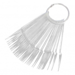 40 vnt. ventiliatoriaus formos nagų dailės lako spalvų kortelės praktikos pavyzdys Clear