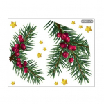 Tualeto lipdukas Kalėdinis pu&scaron;ies vaisius Žvaigždė sienos lipdukas &Scaron;ventinis tualeto papuo&scaron;imas Tualeto lipdukas &scaron;iltoms atostogoms S