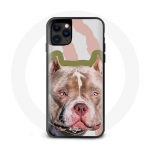 Coque Iphone 13 Pro Max Pitbull terrier marron