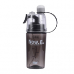 400 ml / 600 ml lauko sporto salės ne&scaron;iojamas kūrybinis pur&scaron;kiamas geriamojo vandens butelis 400ML juoda
