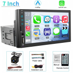 7 colių automobilio radijas 1 din Carplay Android Auto Multimedia MP5 vaizdo grotuvas Jutiklinis ekranas FM AUX įvestis Bluetooth MirrorLink Autoradio