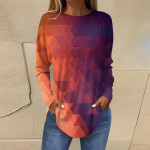 &bdquo;Ropa Mujer Tendencia&ldquo; 2024 m. vir&scaron;utiniai moteri&scaron;ki madingi moteri&scaron;ki laisvalaikio mar&scaron;kinėliai ilgomis rankovėmis, apvaliomis kaklo spausdintinėmis vir&scaron;ūnėmis Ropa De Mujer Y2k S
