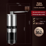 Ne&scaron;iojamas 304 nerūdijančio plieno rankinis kavos malūnėlis 6-speed Enjoyable Edition Coffee Machine