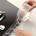 Nauja virtuvės vonios sandarinimo juosta vandeniui atspari lipni sandarinimo juosta lipdukai miltligė tualeto siūlės juostelė savaime permatomas spausdinimas namų dekoravimas 4.2cm*3m balta