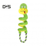 Girgždantis &scaron;unų kramtukas su &scaron;iugždančiu popieriumi, pliu&scaron;inis žirafos/gyvatės formos, tempimo žaislas, interaktyvus pliu&scaron;inis gyvūnas, tempimo žaislas mažiems, vidutiniams ir dideliems &scaron;unims Snake