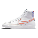 Nike Blazer Mid 77 SE GS Balti Magi&scaron;ki Žarijų Vaikų Kedai Violetiniai-Pulso Rožiniai-Putų DJ0265-100 36