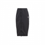 Adidas Originals Trefoil Dryžuotas Logotipas Siuvinėtas Midi Sijonas Moteri&scaron;kos Kelnės Juodas HM2156 XS
