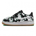 Nike Air Force 1 LV8 GS Flower Power Vaikams Sportbačiai Juodi Pavasario Žalumos Guminis &Scaron;viesiai Rudas DZ2663-001 36