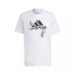 Adidas X Simpsonai Grafinis Mar&scaron;kinėlis Vyri&scaron;ki Vir&scaron;utiniai Drabužiai Baltas GS6309 XL