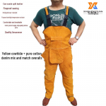 Karvės odos suvirintojo striukė: Atsparus kar&scaron;čiui, Apsaugantis nuo nudegimų, Apsauga nuo lankinio suvirinimo, Izoliuota oda suvirintojams.