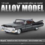 1:32 mastelio Eldorado Biarritz serijos lydinio automobilio modelis su garsu ir &scaron;viesa, metalinis žaislas transporto priemonė, vaikų berniukų gimtadienio dovana, namų dekoras juoda