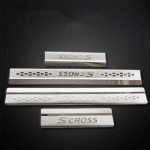 automobilio stiliaus lipdukas suzuki sx4 scross s-cross s cross 2017 2018 aksesuarai durelių slenksčio įbrėžimų plok&scaron;telės apsauga