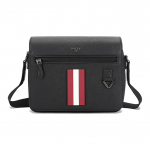 Bally Klasikinis Odinis Raudonos Ir Baltos Juostelės Pa&scaron;tininko Krep&scaron;ys Vyri&scaron;ki Rankiniai Krep&scaron;iai Juodas MYLO-06 Basic Set (Bag+Dust Bag)