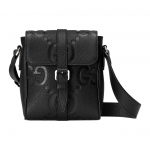 Gucci Jumbo GG Super Double G logotipas Reguliuojamas peties dirželis Magnetinis atvartas Messenger tipo krep&scaron;ys Vyri&scaron;kas peties krep&scaron;ys Juodas 760235-AABY0-1000 Gift Set(Basic Set+Box+Shopping Bag)