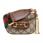 Gucci Horsebit 1955 GG Mini Rankinė Rudo Odos Raudona Žalia Juosta Auksinė Furnitūra Kasdieniam Naudojimui 699760-HUHHG-8565 Box(Basic Set+Box)
