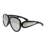 Loewe spalvų blokų dizaino acetatiniai piloto stiliaus akiniai nuo saulės Moteri&scaron;ki akiniai nuo saulės Juodi LW40132I01C F,Black