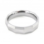 Volframo žiedas &bdquo;High Tech&ldquo; juodas sidabras 62 sidabras