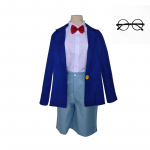 Scione Anime Cosplay kostiumų detektyvas Conan pilnas komplektas 5vnt Cosplay drabužiai mėlyna uniforma 130