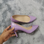 Moteri&scaron;ki pompos OL Auk&scaron;takulniai Seksualūs 9 cm Smailianosiai Stiletai Moteri&scaron;ki pompos Seksualūs moteri&scaron;ki raudoni vestuviniai batai juodi biuro kulnas 42 &scaron;viesiai violetinė spalva